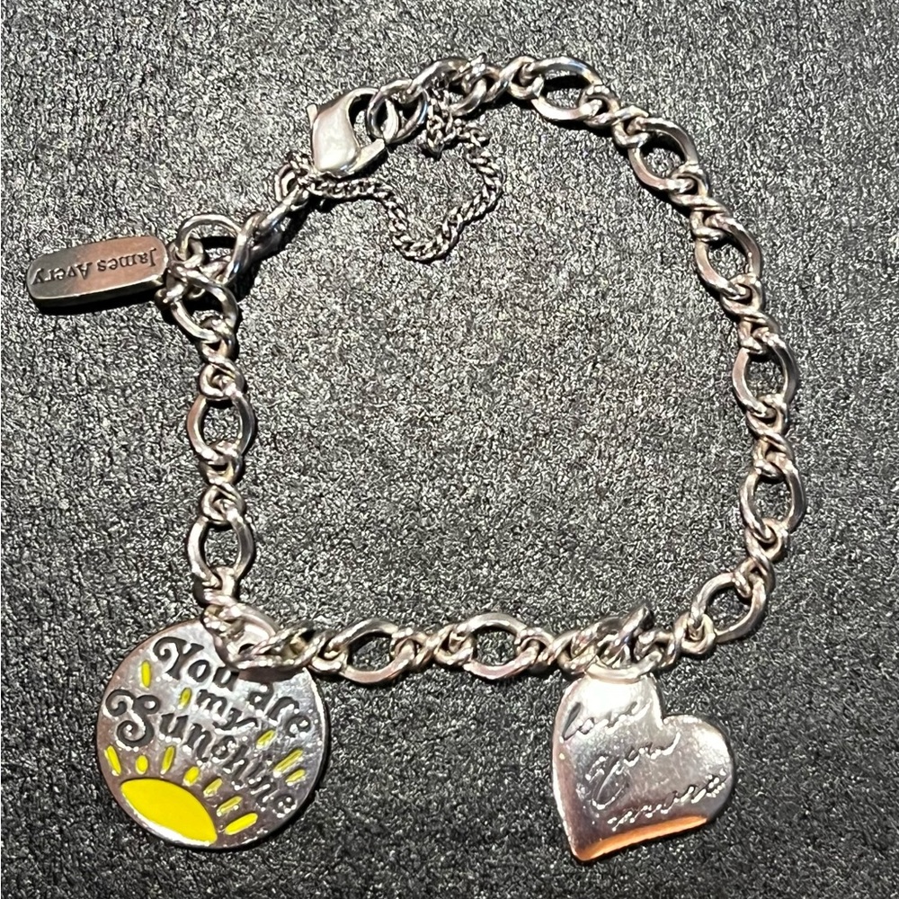 James Avery Charm Bracelet with 2 Charms